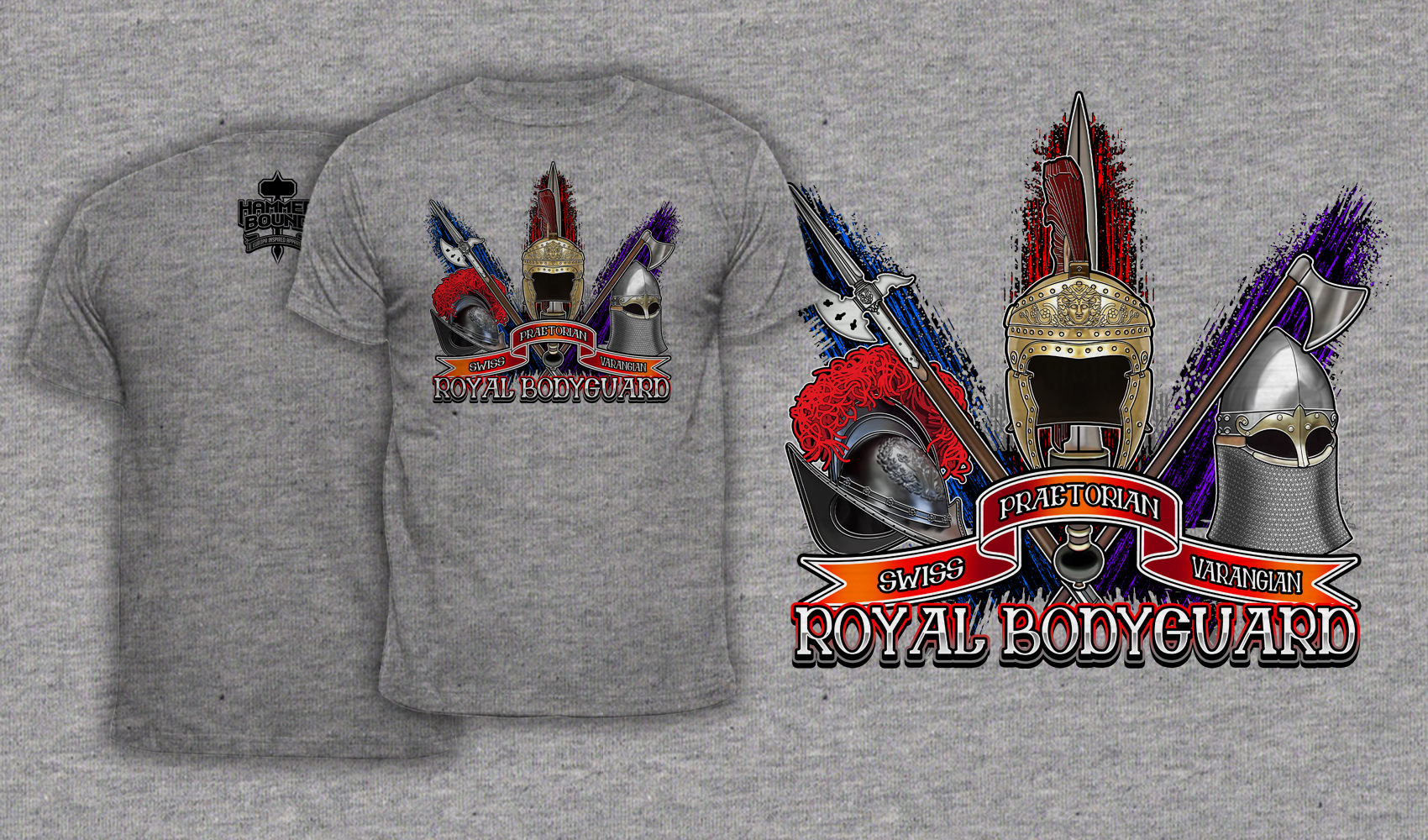 Royal Bodyguard - Men's T-Shirt Heather Gray