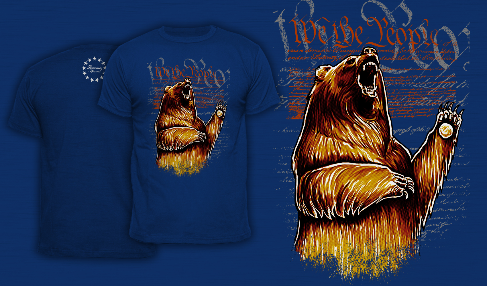 We The People - Men's T-Shirt Blue